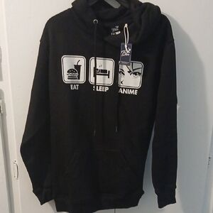 Black Graphic Sweater with Iconic Design